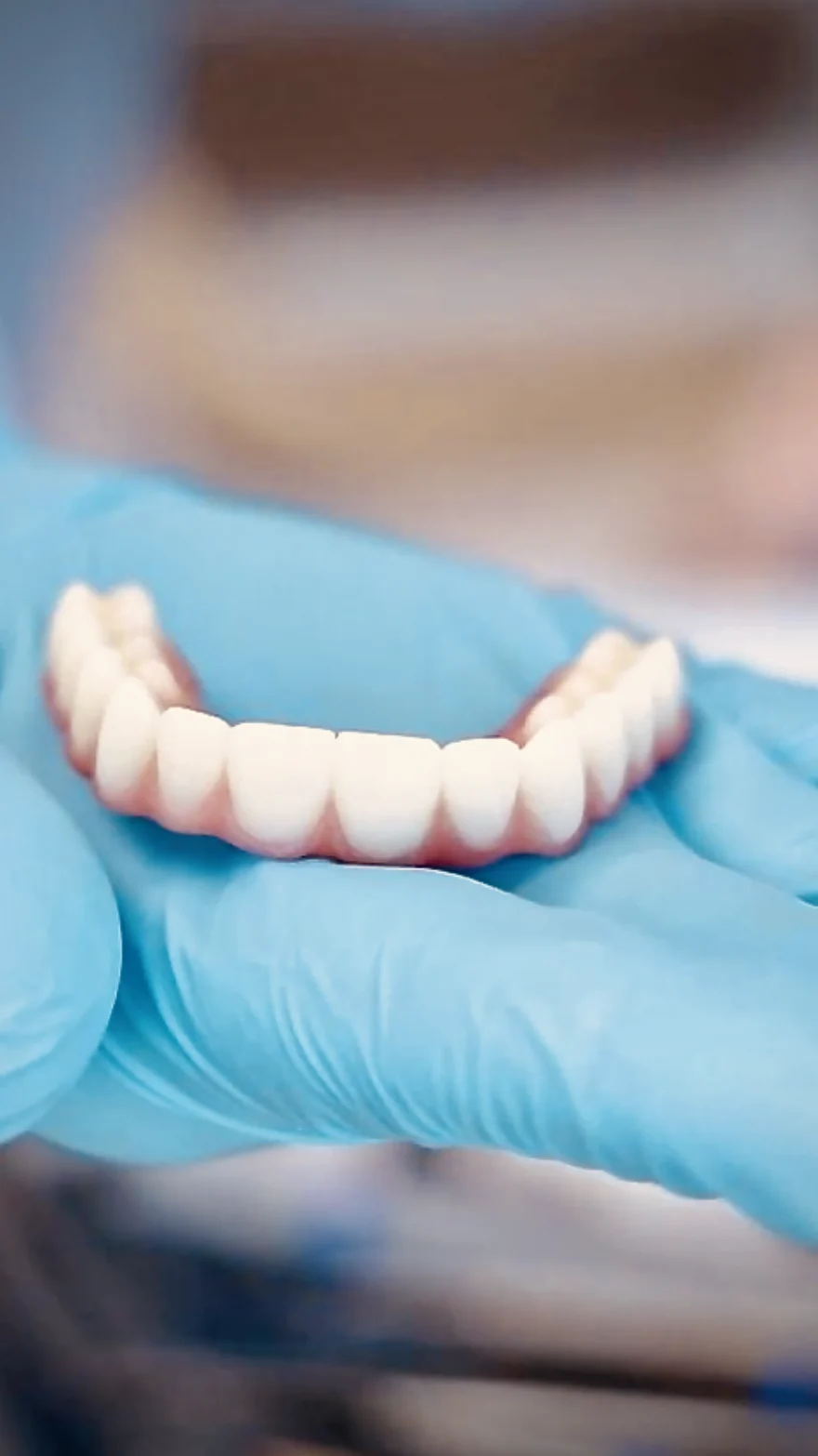 Same-day permanent zirconia teeth dental implants